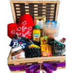 Cestas Coração com Chocolate