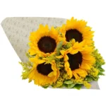 BUQUÊ DE 4 GIRASSÓIS