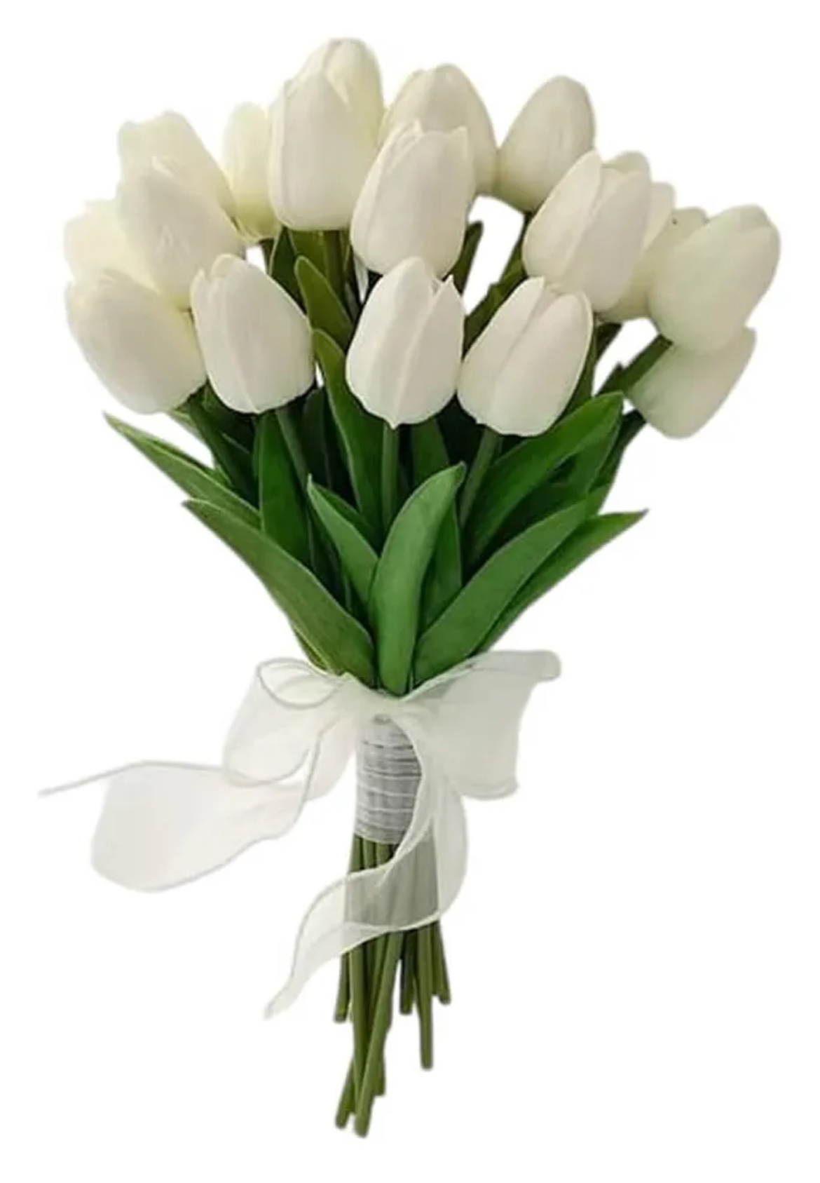 IMG_9409.jpeg Buquê de tulipa branco artificial - Imagem 1