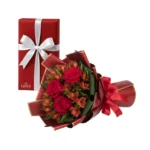 Buquê Carinho Especial com Caixa de Bombom